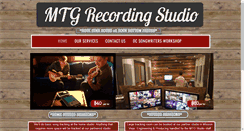Desktop Screenshot of mtgrecordingstudio.com
